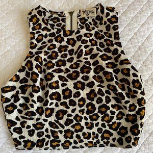Show Me Your MuMu XS Cheetah Crop Top